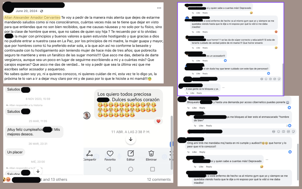 Women's names redacted for their safety. 